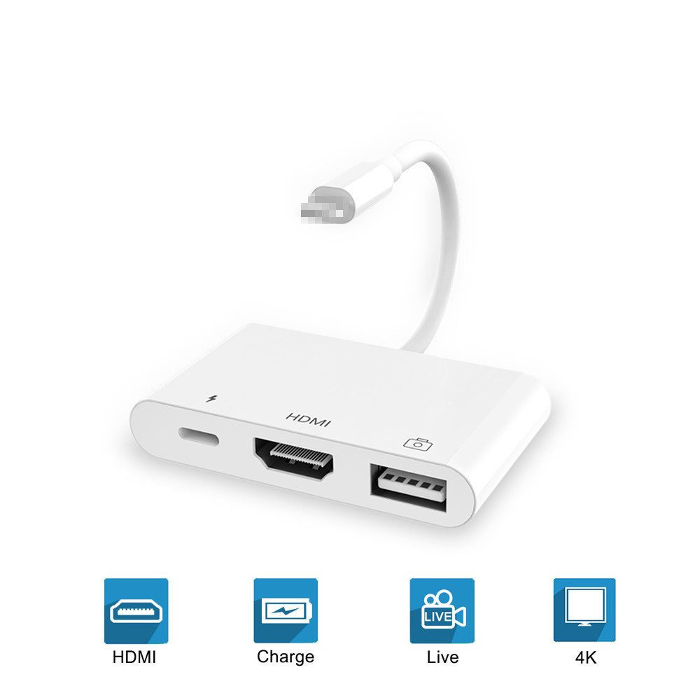 Apple Lightning Adapter to HDMI, USB and Through-Power! - Image 3
