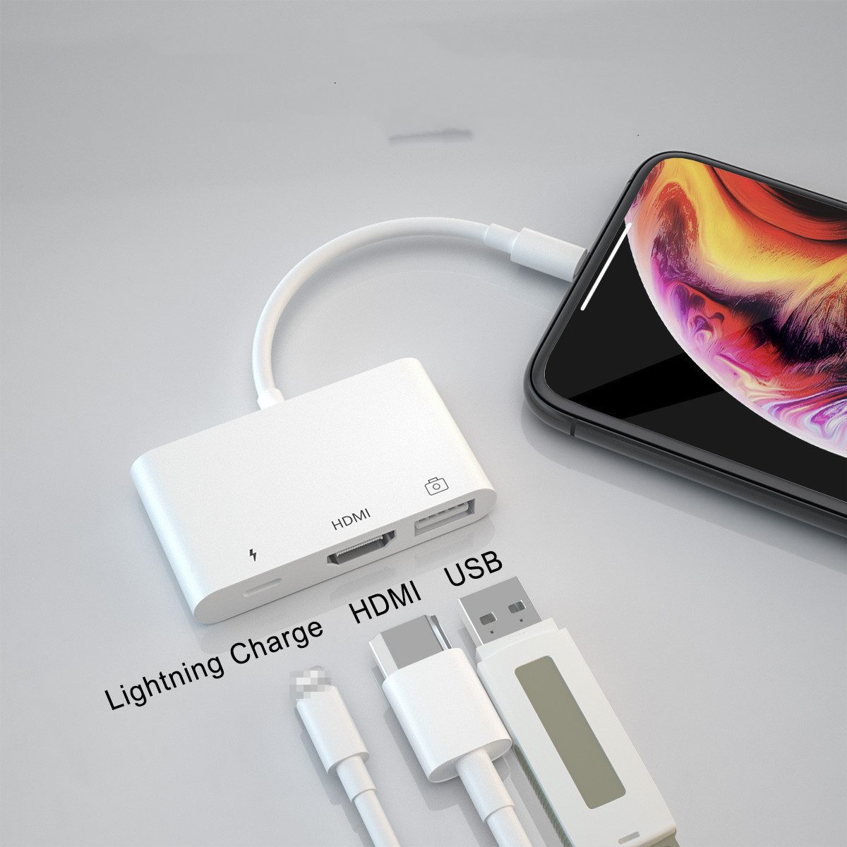 Apple Lightning Adapter to HDMI, USB and Through-Power! - Image 5