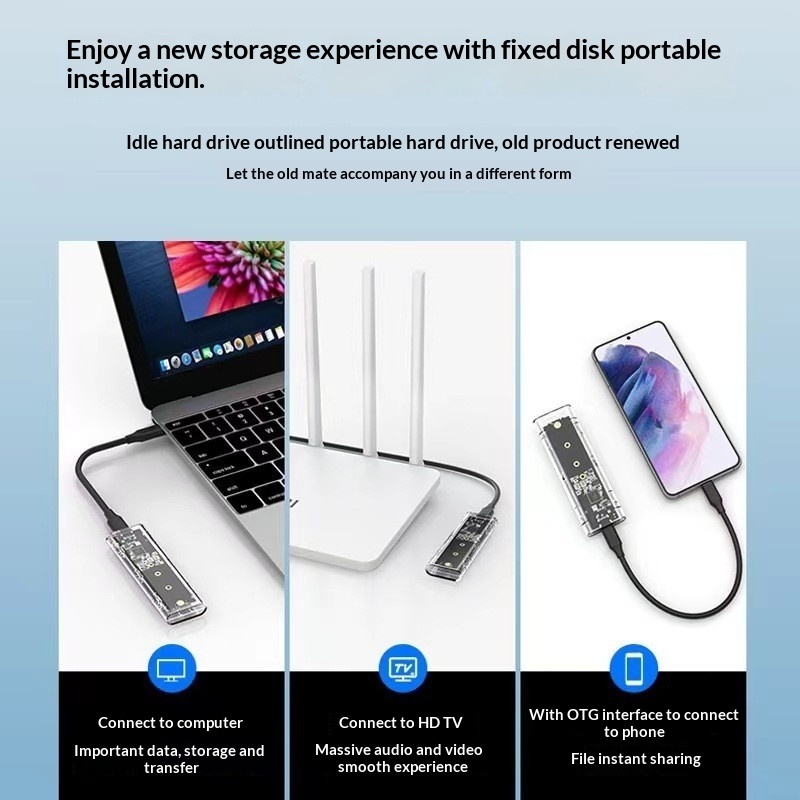 M.2 to USB Hard Drive Enclosure - Image 2